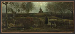 Groningen Museum 150 jaar - Behind The Scenes Vincent van Gogh, Lentetuin, de pastorietuin te Nuenen in het voorjaar, 1884, Groninger Museum, FotoFoto geüpload door gebruiker.