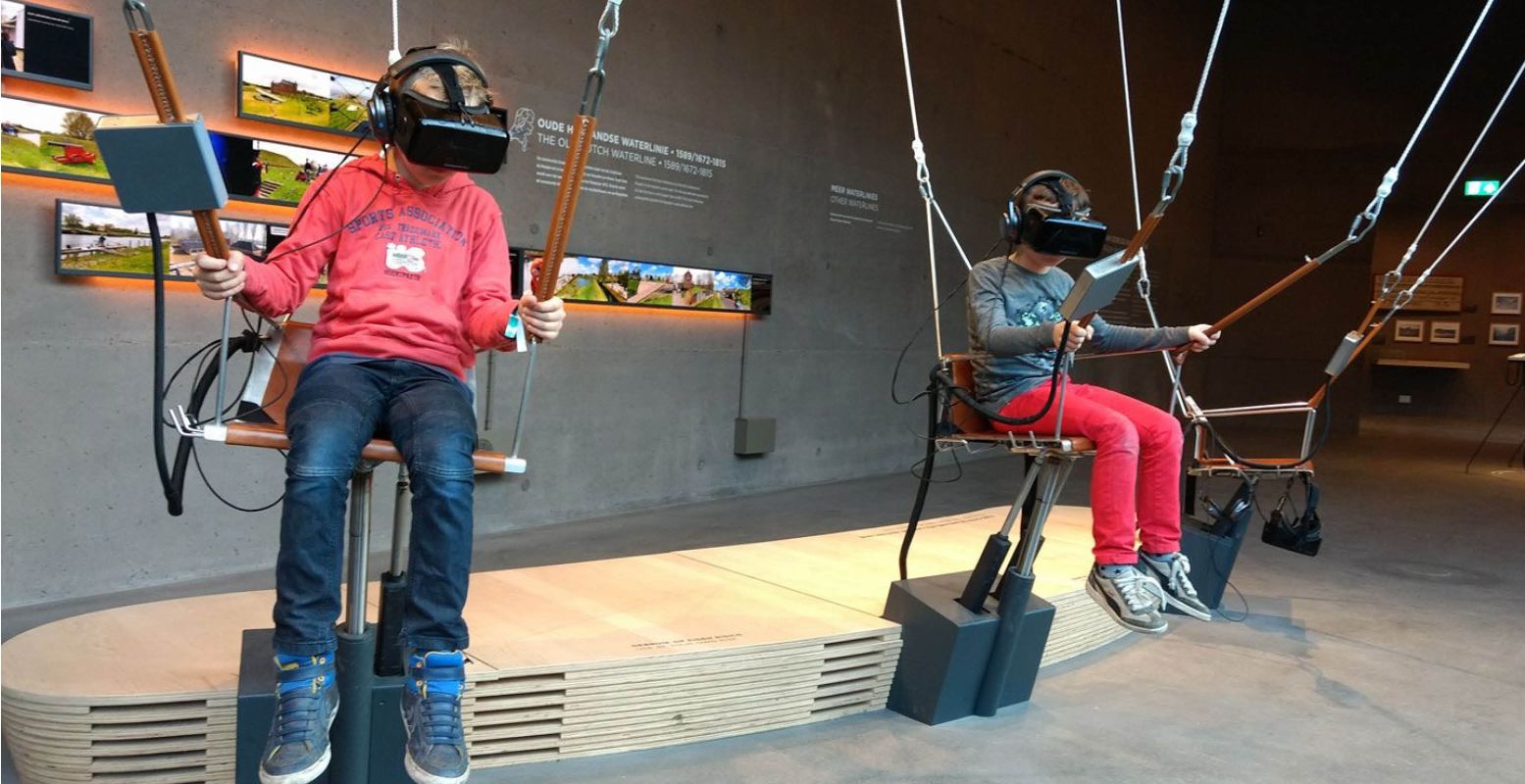 Ervaar de waterlinie in virtual reality bij Waterliniemuseum Fort bij de Vechten. Foto: Waterliniemuseum Fort bij Vechten