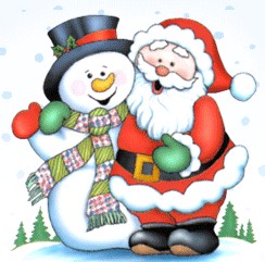 Sneeuwpop en Kerstman