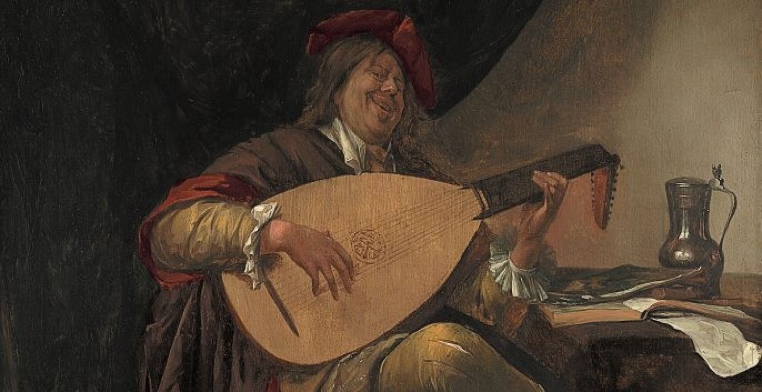 Jan Steen, zelfportret als luitspeler, rond 1663/1665. Copyright: Museo Thyssen-Bornemisza, Madrid