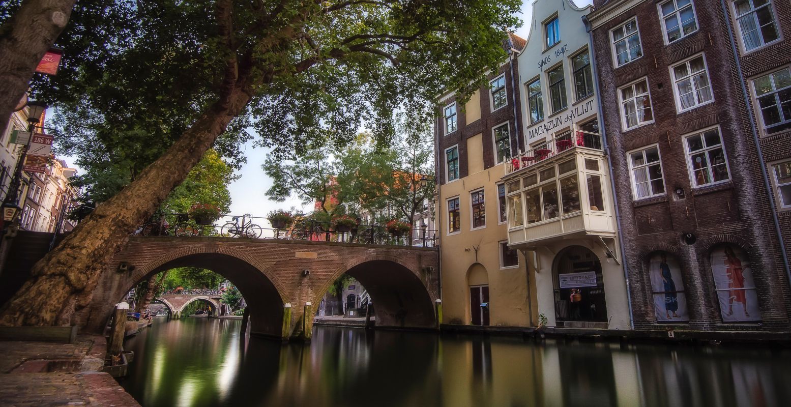 De Oudegracht en de Gaardbrug in het centrum van Utrecht. Foto: Gemeente Utrecht