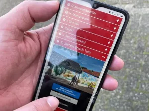 City Trail speel je met een duidelijke app. Foto: Qula Amsterdam
