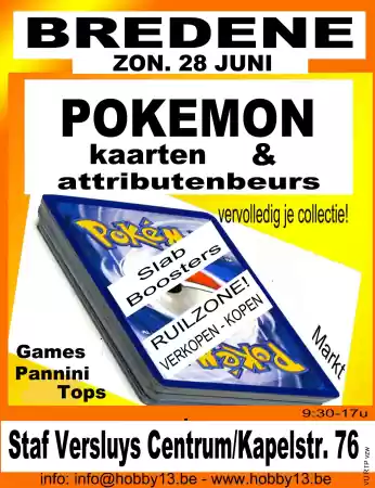 Pokémonbeurs te Bredene Foto: De Dapper Eddy