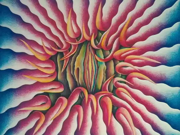 Judy Chicago, 'Peeling Back' (detail), 1974. Foto: © Donald Woodman