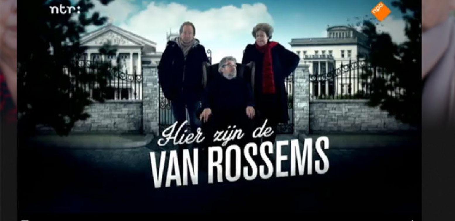 Een screenshot van de intro van het programma Hier zijn de Van Rossems. Foto:  NPO.nl 