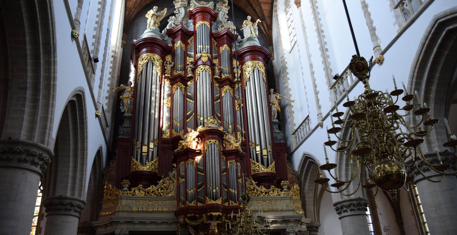 Het Müllerorgel in de Sint Bavo in Haarlem. Foto: DagjeWeg.NL © Eline Visscher.