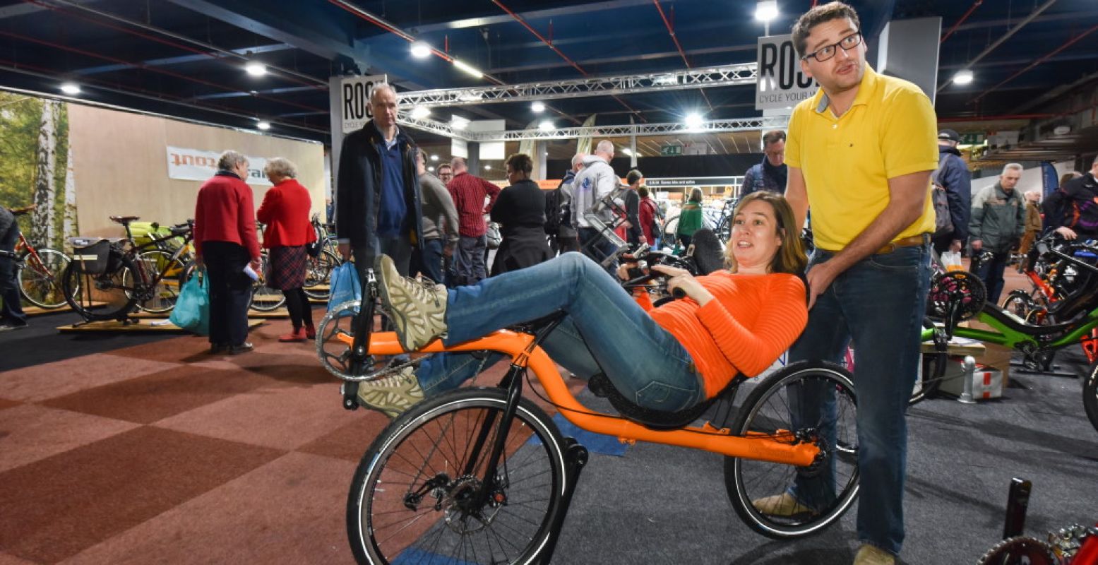 Probeer eens een andere fiets op de Fiets en Wandelbeurs. Foto: ©Fotoboom.nl