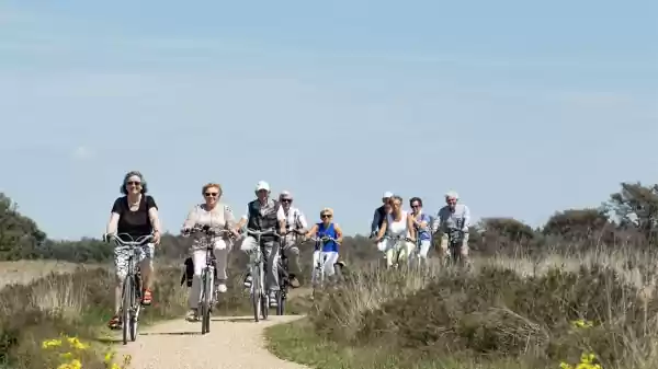 Fietsen over de Sallandse Heuvelrug Ook ouderen trekken er graag op uit in de natuur. | Foto ge&uuml;pload door gebruiker Staatsbosbeheer.