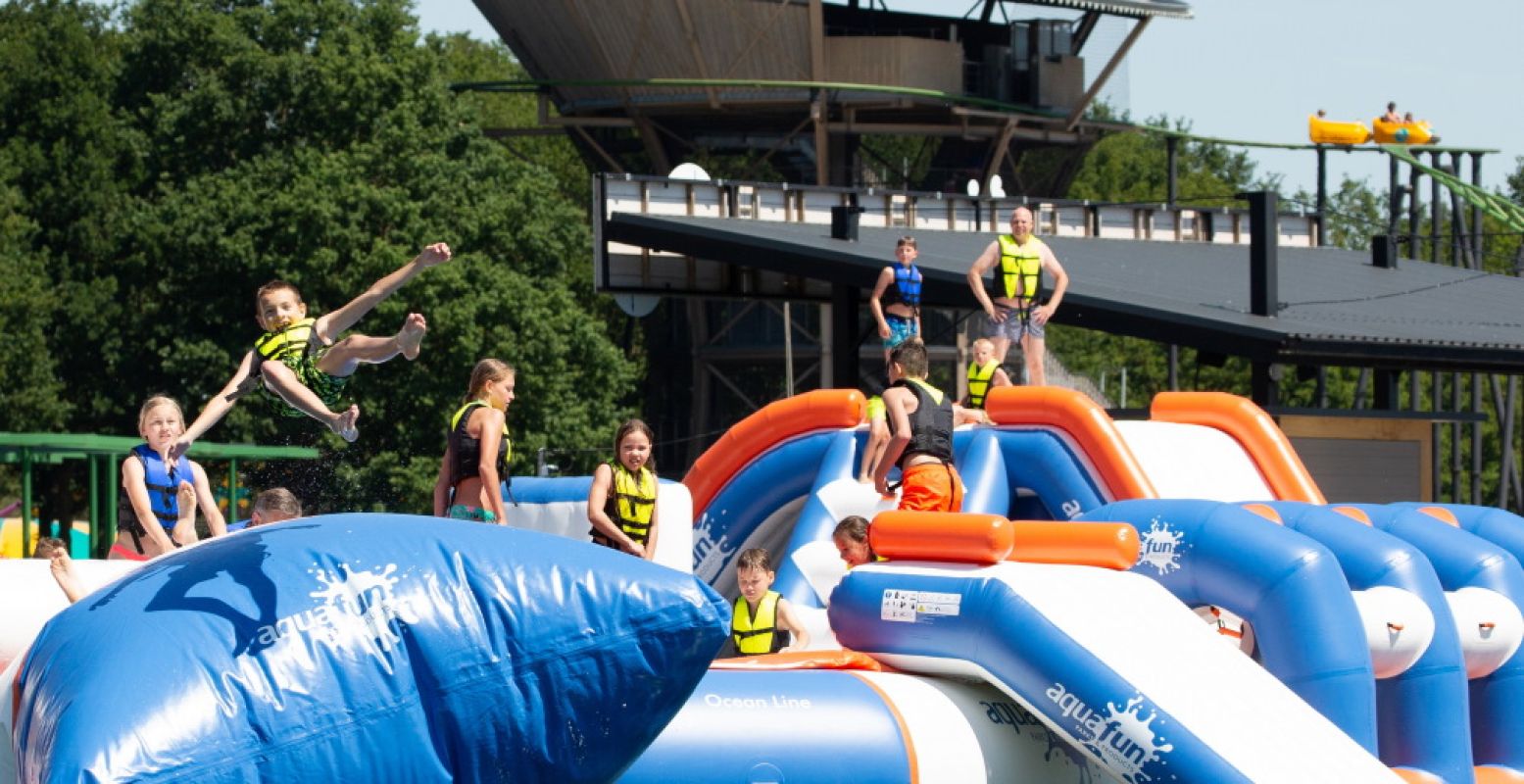 Test het nieuwe AquaFunPark! Foto: BillyBird Park Hemelrijk