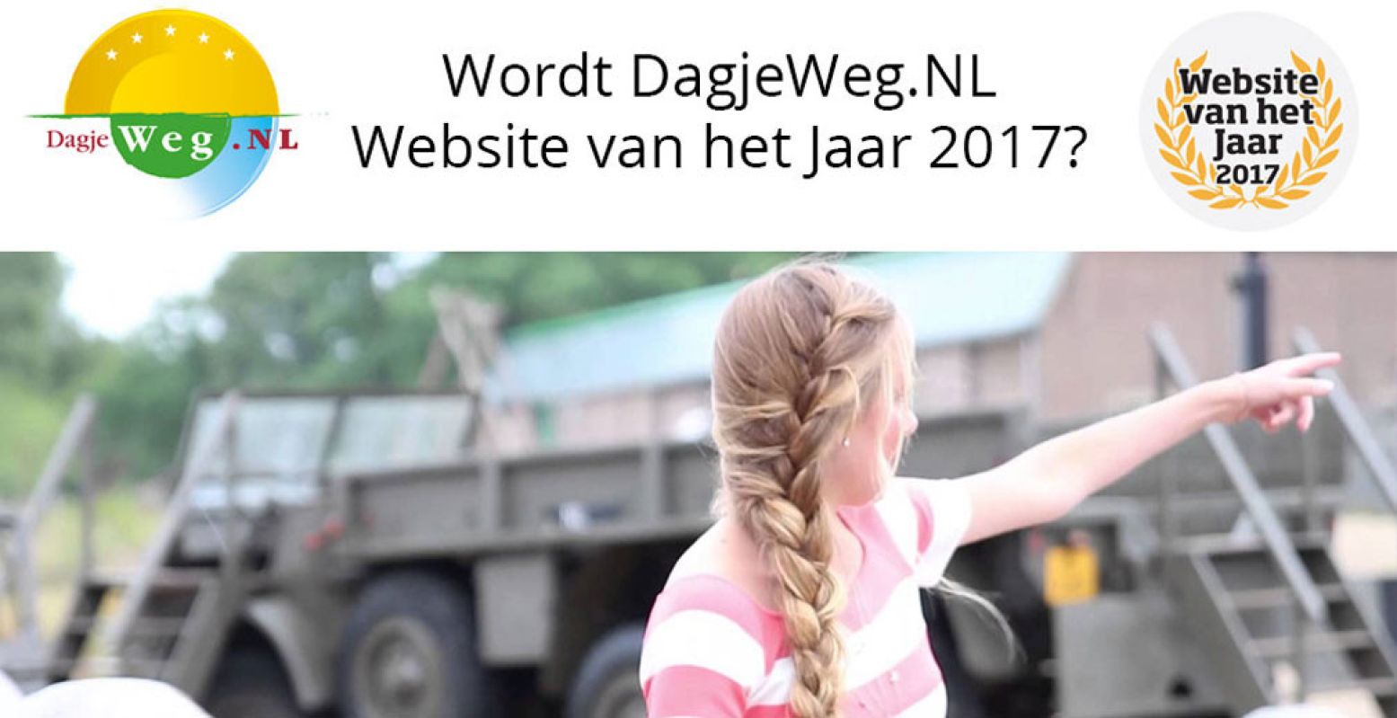 Stem ook op DagjeWeg.NL als Website van het Jaar 2017! Foto: DagjeWeg.NL