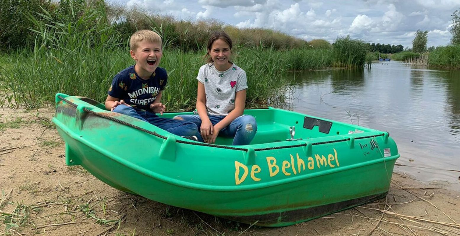 Ga te water op de vaarvijver van De Belhamel. Foto: De Belhamel