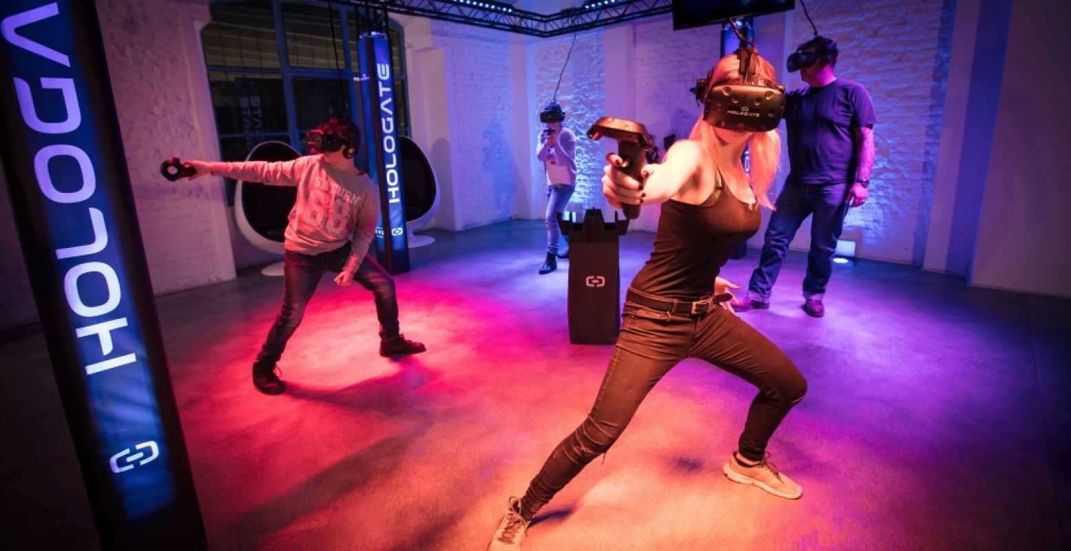 Beleef avonturen in virtual reality in de VR Arena van ZERO55 Apeldoorn. Foto: ZERO55.