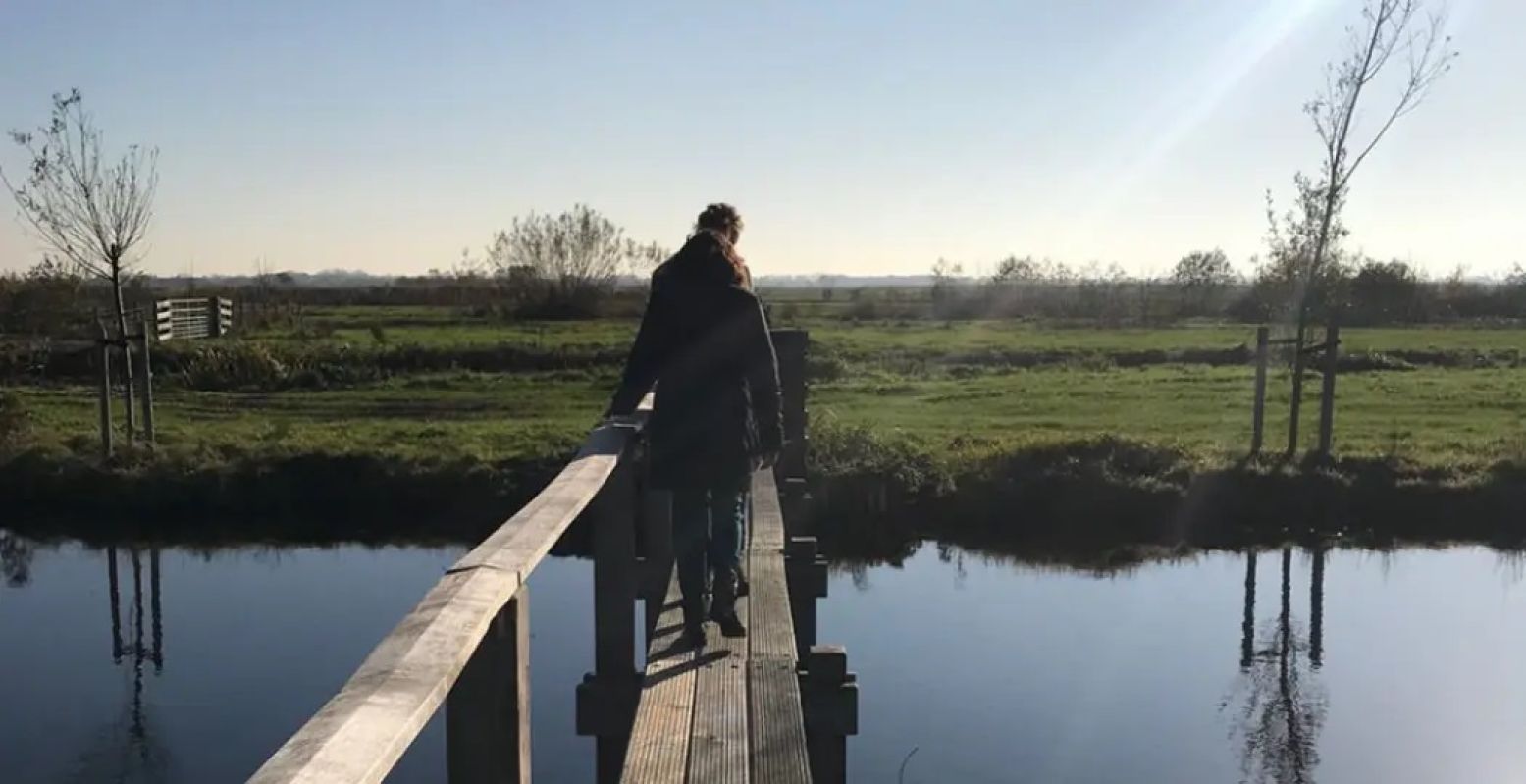 Door de wetlands van de Demmerikse polder. Foto: Bellopad.nl