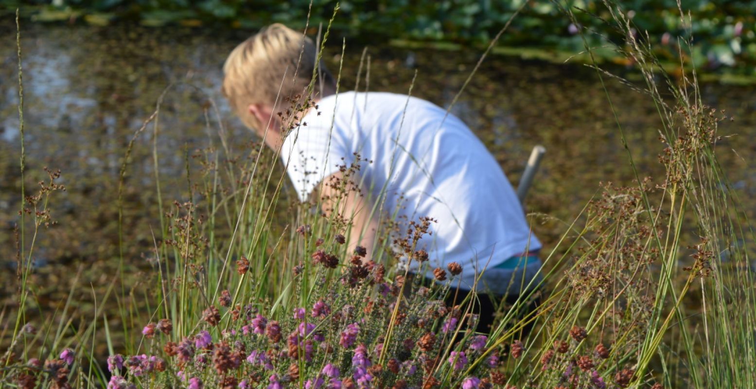 Op ontdekkingstocht in de natuur. Dat is leuk! Foto: DagjeWeg.NL.