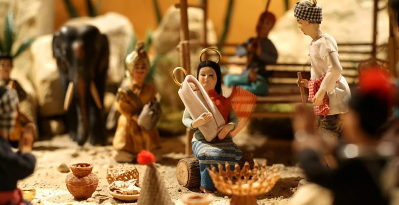 Er zijn tijdens het Feest van Licht ook veel andere bijzondere kerststallen te zien bij Orientalis. Foto: Museumpark Orientalis