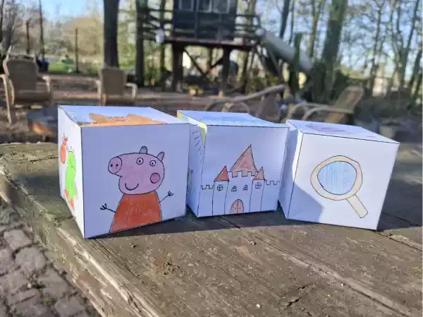 DIY Knutseltafel: Verhaal-dobbelstenen Foto ge&uuml;pload door gebruiker veenendaal