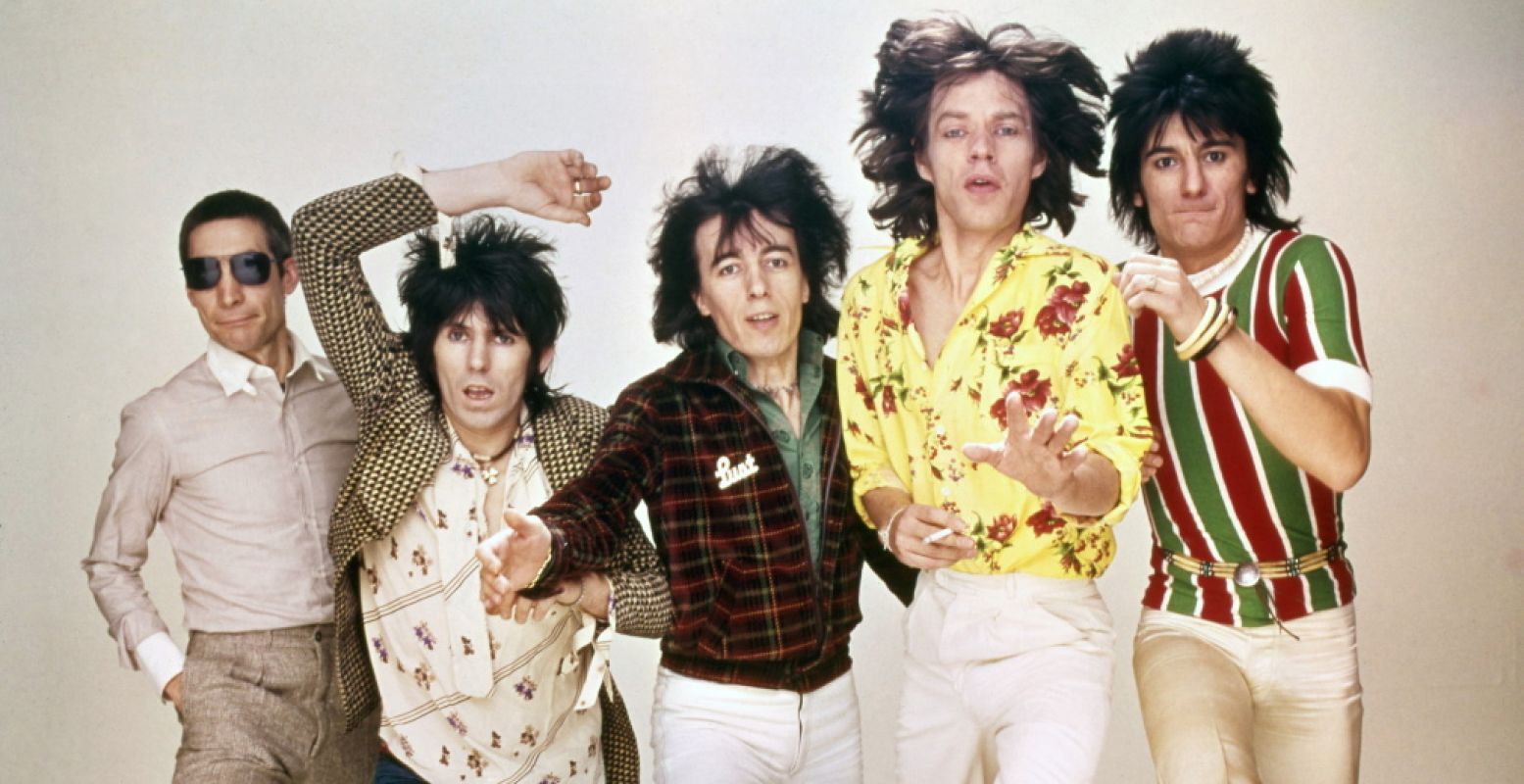 De band, lang geleden. Foto bijgesneden voor DagjeWeg.NL. Bron: Groninger Museum. Foto: The Rolling Stones Archive.