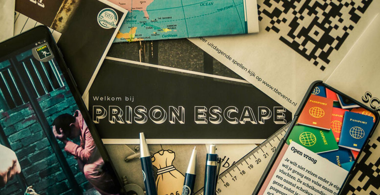 Je gaat op vakantie, maar voor je het weet beland je in een Egyptische cel. Ontsnap met de online escaperoom 'Prison Escape'. Foto: TB Events