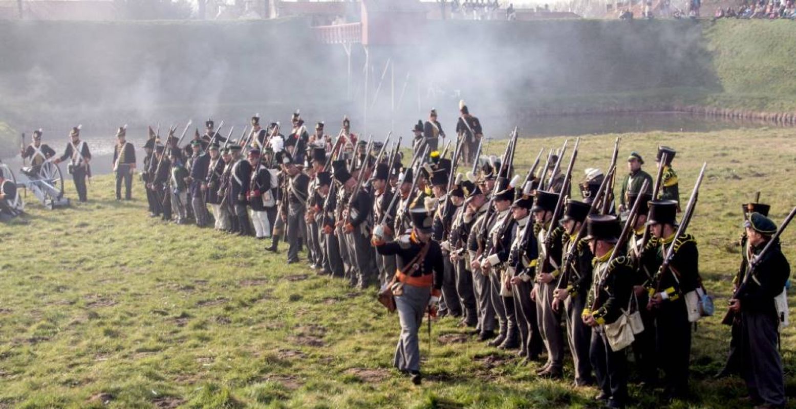 Tijdens de Slag waan je je in 1814. Foto: Vesting Bourtange