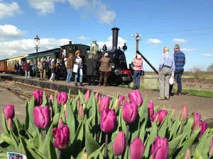 Check even of de Museumstoomtram rijdt en ga mee