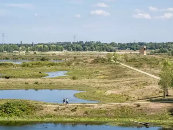 Het indrukwekkende uitzicht vanaf de tweede verdieping. Foto: Visitor Center De Wissen Het indrukwekkende uitzicht vanaf de tweede verdieping. Foto: Visitor Center De Wissen