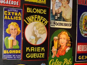 Bierreclame Museum Een geschiedenis aan bierreclame. Foto: Lenny Sinke