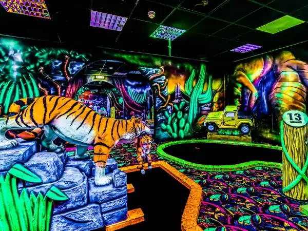 De GlowGolf wordt extra spannend in 3D. Foto: Funmax Capelle aan den IJssel