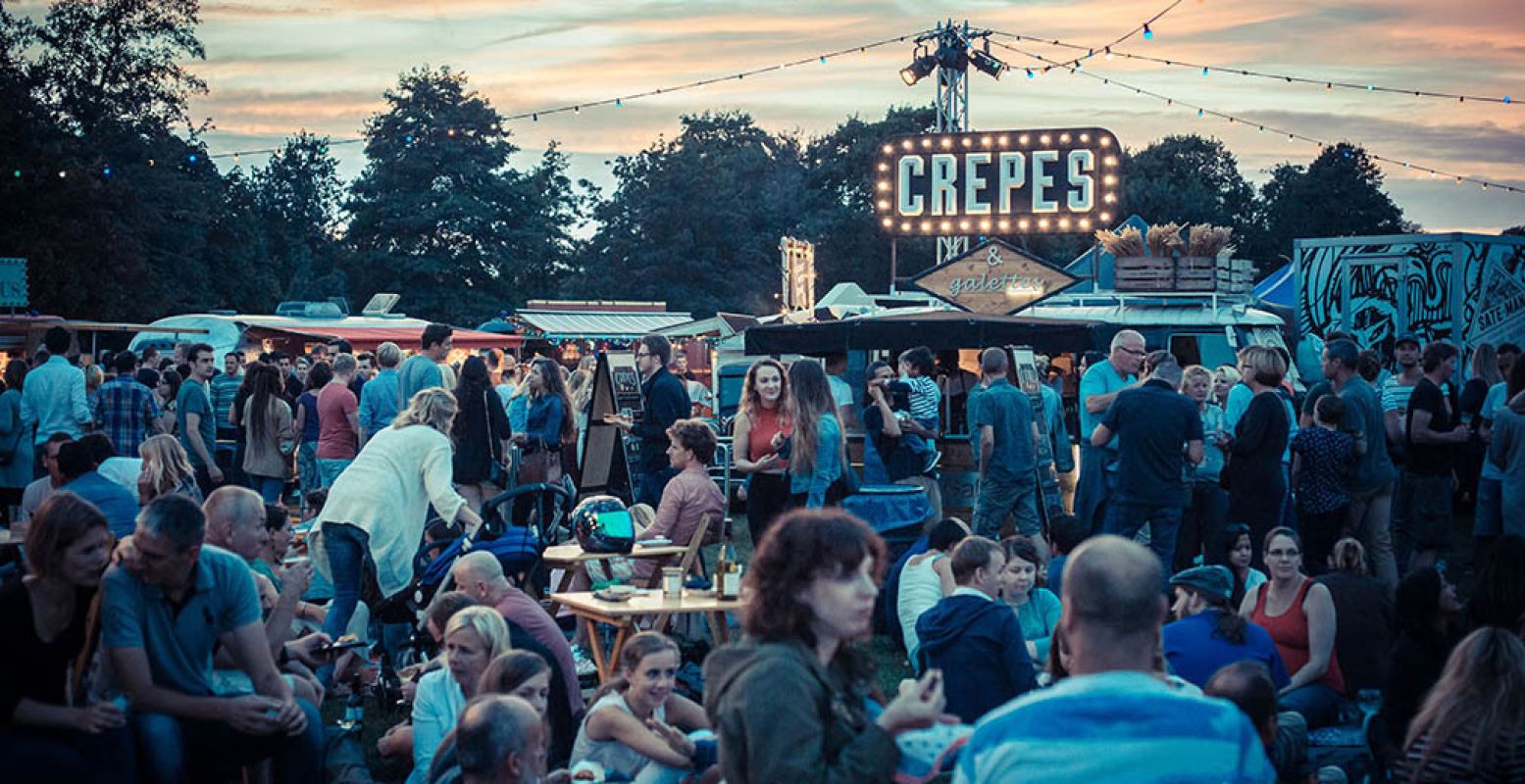 Laatste kans dit weekend in Den Haag: het gezellige Food Truck Festival TREK. Foto: Festival TREK.