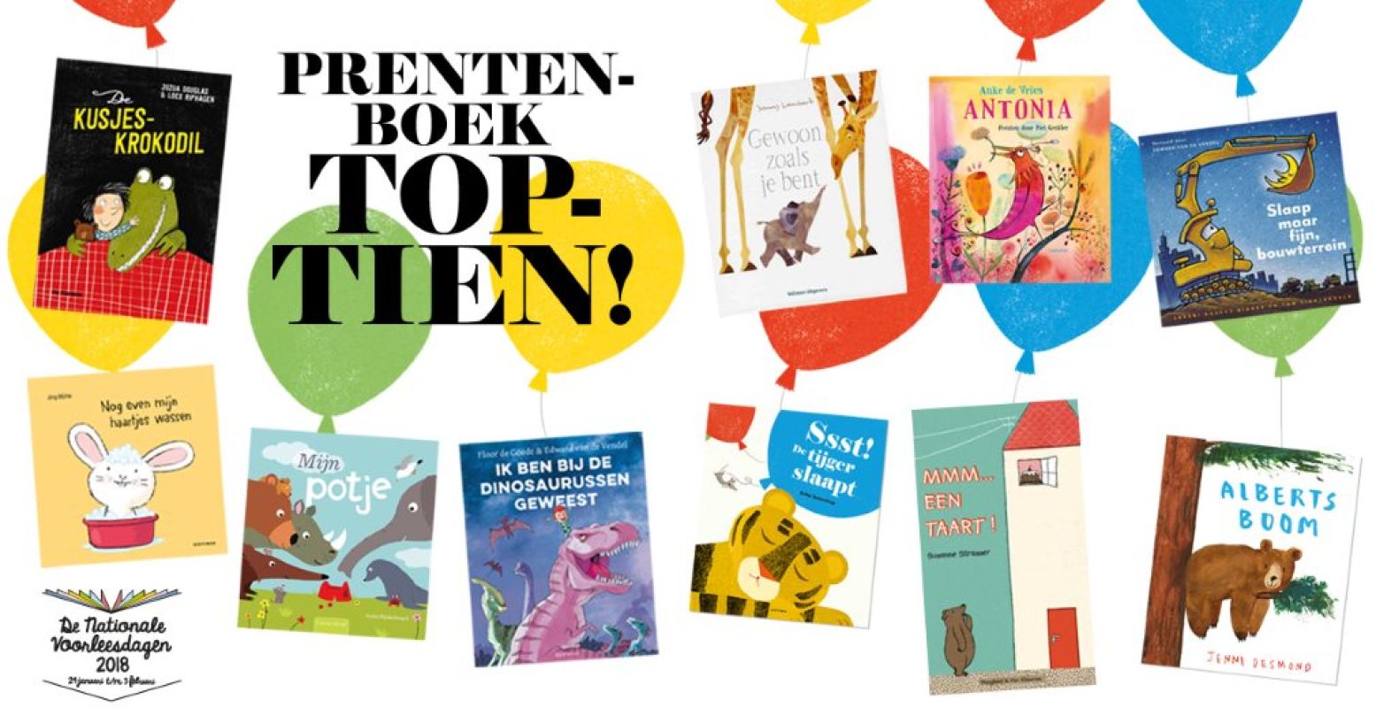 De top 10 prentenboeken van 2018. Foto: De Nationale Voorleesdagen