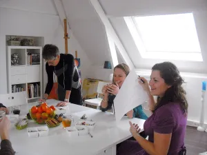 Blazenka Samen creatief aan de slag. Foto: Blazenka