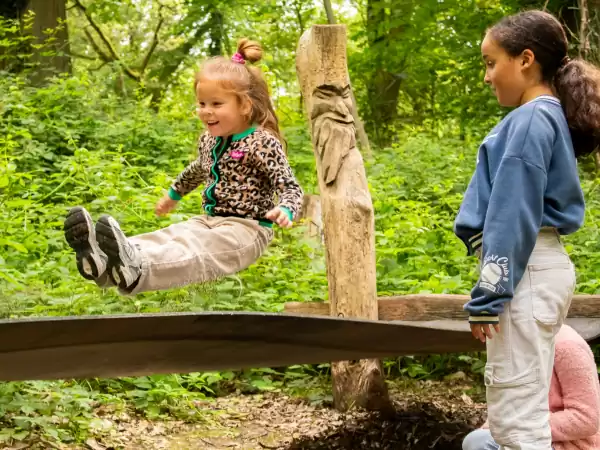 Speelpark Klein Zwitserland Lekker springen en je veilig laten vallen. Foto: Speelpark Klein Zwitserland