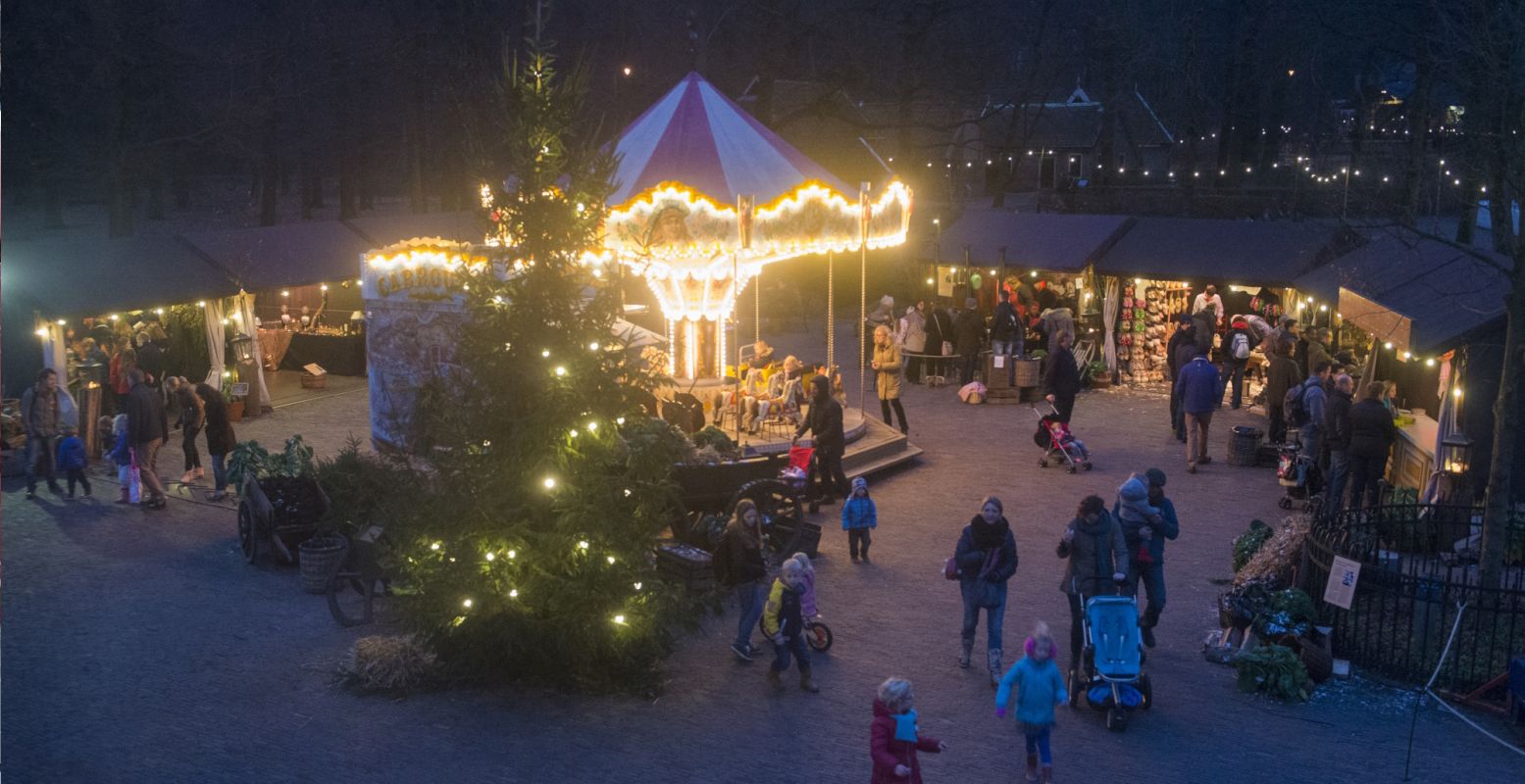 Winterse gezelligheid in het Nederlands Openluchtmuseum. Foto: Nederlands Openluchtmuseum