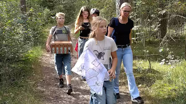 Escape route in het bos: Raadsels van Raaf escaperoute drentsfriesewold | Foto ge&uuml;pload door gebruiker Staatsbosbeheer.