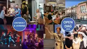 Open Dag Sociëteit Vereeniging foto vrij van rechten