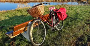Hap en trap door Hollands landschap! Fiets langs uitgestrekte wateren en door bossen. Foto: © Happen en Trappen.