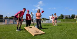 Toegankelijk sporten met Sport-Z on Tour Zomerse pret voor kinderen en jongeren met een verstandelijke beperking. Foto: Sport-Z on Tour