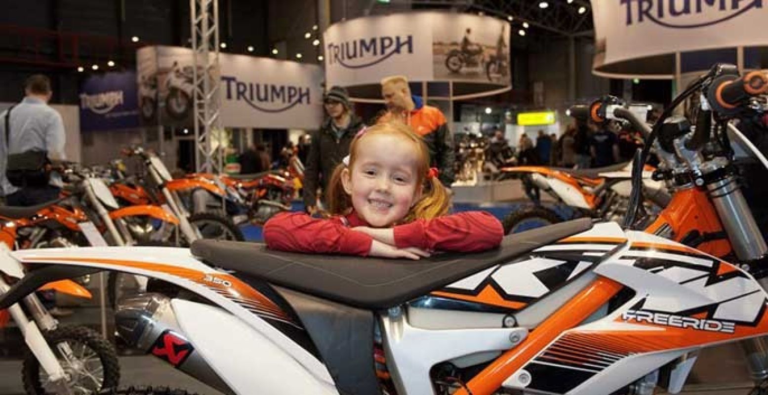 De Motorbeurs is leuk voor iedereen. En de kleinste motormuizen mogen gratis naar binnen. Foto: Motorbeurs