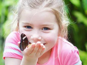 Vlinder op je hand! Foto: Vlindertuin Vlindorado