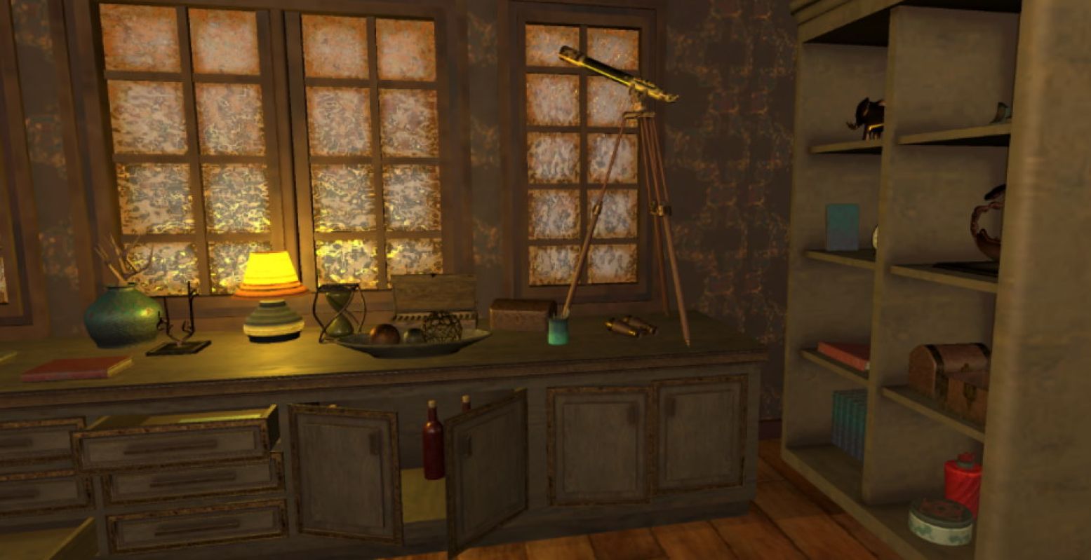 Dwaal door de virtuele kamers van de online escaperoom Lost Treasure. Foto: 3D Online Escaperoom Lost Treasure