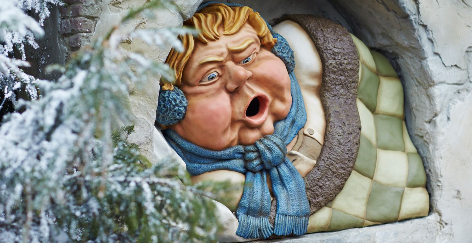 Ook in de winter kun je je papier kwijt bij Holle Bolle Gijs. Foto: De Efteling © Nopoint Studio's