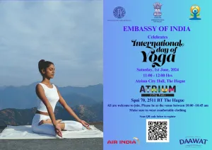 Internationale Yoga Dag 2024 Foto: Internationale Yoga Dag 2024. Ambassade van India.Foto geüpload door gebruiker.