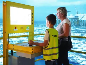 De zee op bij de Offshore Experience. Foto: Maritiem Museum Â© Theo de Man