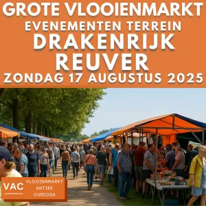 Grote vlooienmarkt - Drakenrijk Reuver Organisatie Bureau VAC Foto: D. Claassen