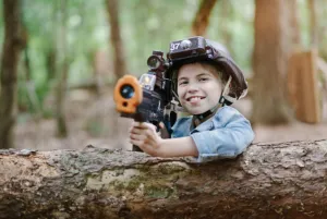 Lasergamen in de bossen. Foto: Sportproductions