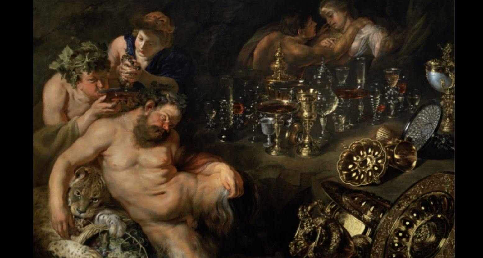 Peter Paul Rubens,  Bacchanaal met de dronken silenus , ca. 1611-1615, olieverf op doek. Foto: GemÃ¤ldegalerie der Akademie der bildenden Künste