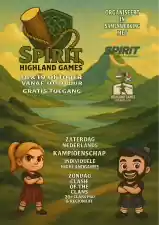 Spirit Highlandgames Flyer evenement. Foto: Marco Tuppert
