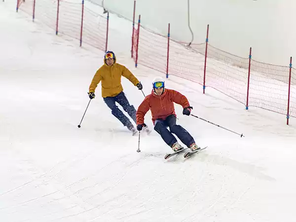 Zoef naar beneden. Foto: SnowWorld Terneuzen