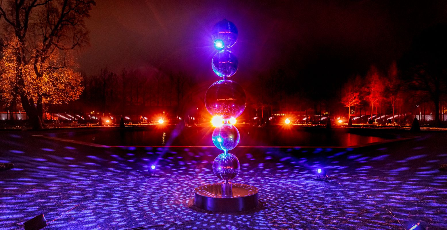 Impressiebeeld van eerder uitgevoerde lichtshow door OORTRR. Foto: Royal Light Festival