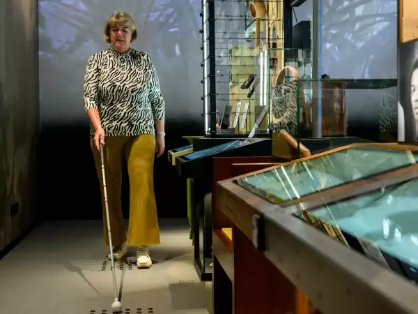 Er is veel aandacht besteed aan de toegankelijkheid. Foto: Verzetsmuseum Amsterdam