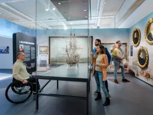 Halte Leuvehaven tijdens de virtuele metro tijdreis. Foto: Maritiem Museum © Marco de Swart